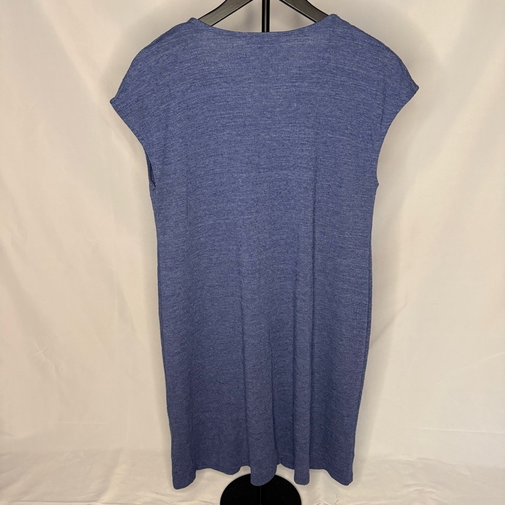 Spense Dark Blue Embroidered Midi Dress EUC Size Medium - Picture 2 of 3